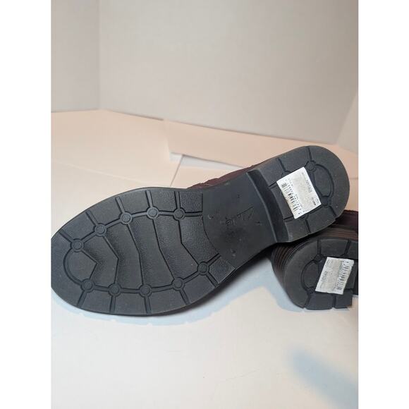 Clarks Collection Ankle Boot Bootie 6 Burgundy Leather Hearth Fay - Picture 6 of 7